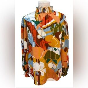 Size M NWT Jodifl Floral Long Sleeve Blouse